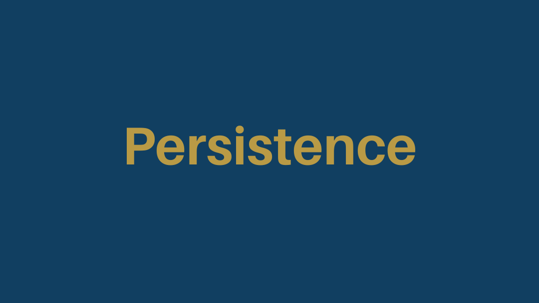 Persistance Persistence